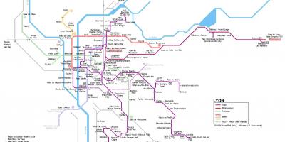 Harta e rhone express Lyon