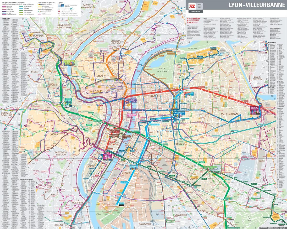 Lyon france autobus hartë