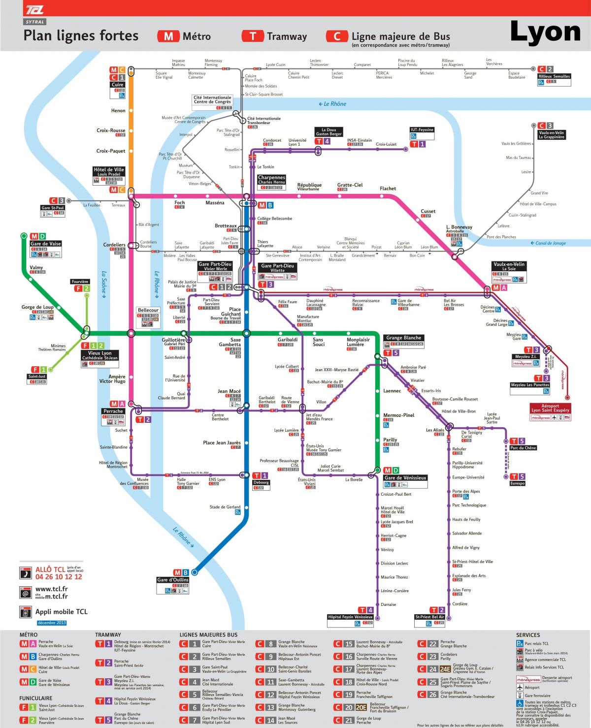 Lyon transit hartë