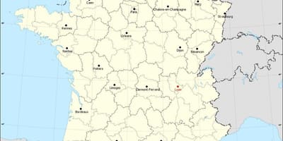 Ku është Lyons francë në një hartë