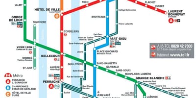 Lyon france metro hartë